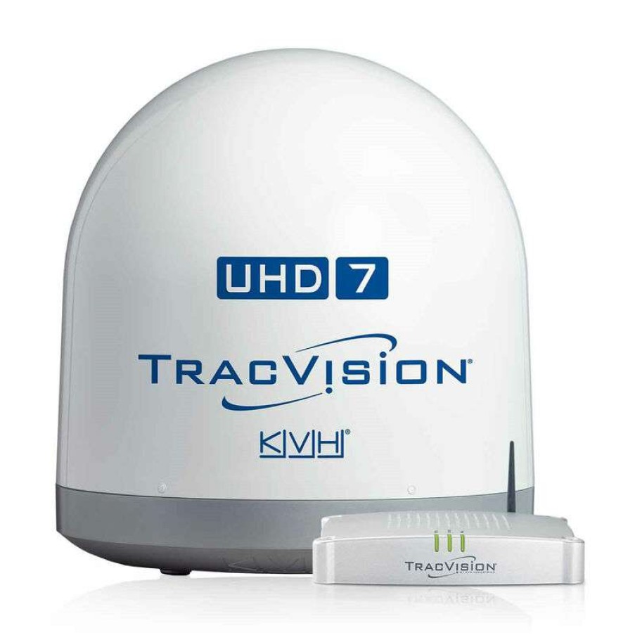 Electronics & Navigation * | Kvh Industries Marine Satellite & Tv Antennas Tracvision Uhd7 4K Satellite Tv Antenna