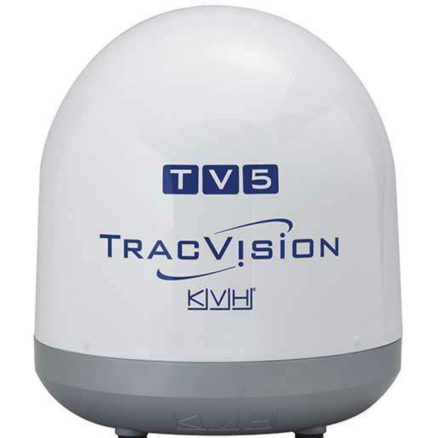 Electronics & Navigation * | Kvh Industries Marine Satellite & Tv Antennas Tracvision Tv5 Marine Satellite Tv System, North America