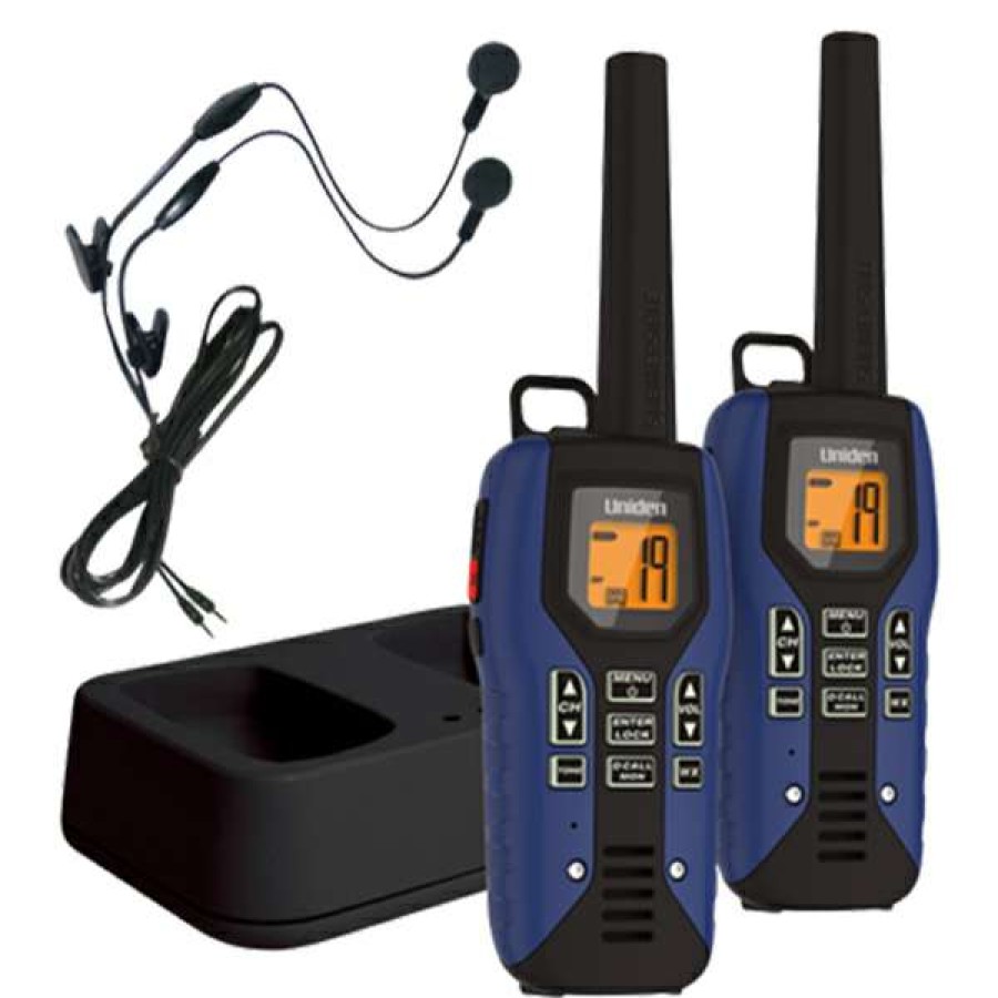 Electronics & Navigation * | Uniden Handheld Vhf Radios Submersible 50 Mile Frs/Gmrs Two-Way Radios With Charging Kit