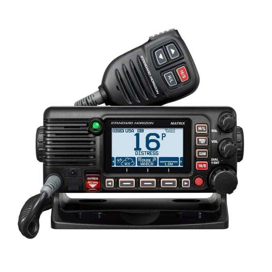 Electronics & Navigation * | Standard Horizon Fixed Mount Vhf Radios Gx2400 Black 25W Ais/Gps/ Vhf Radio