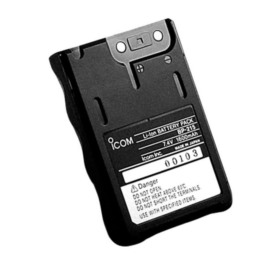 Electronics & Navigation * | Icom Replacement Vhf Batteries Submersible, Waterproof 7.4V, Li-Ion 1900Mah Rechargable Battery Pack