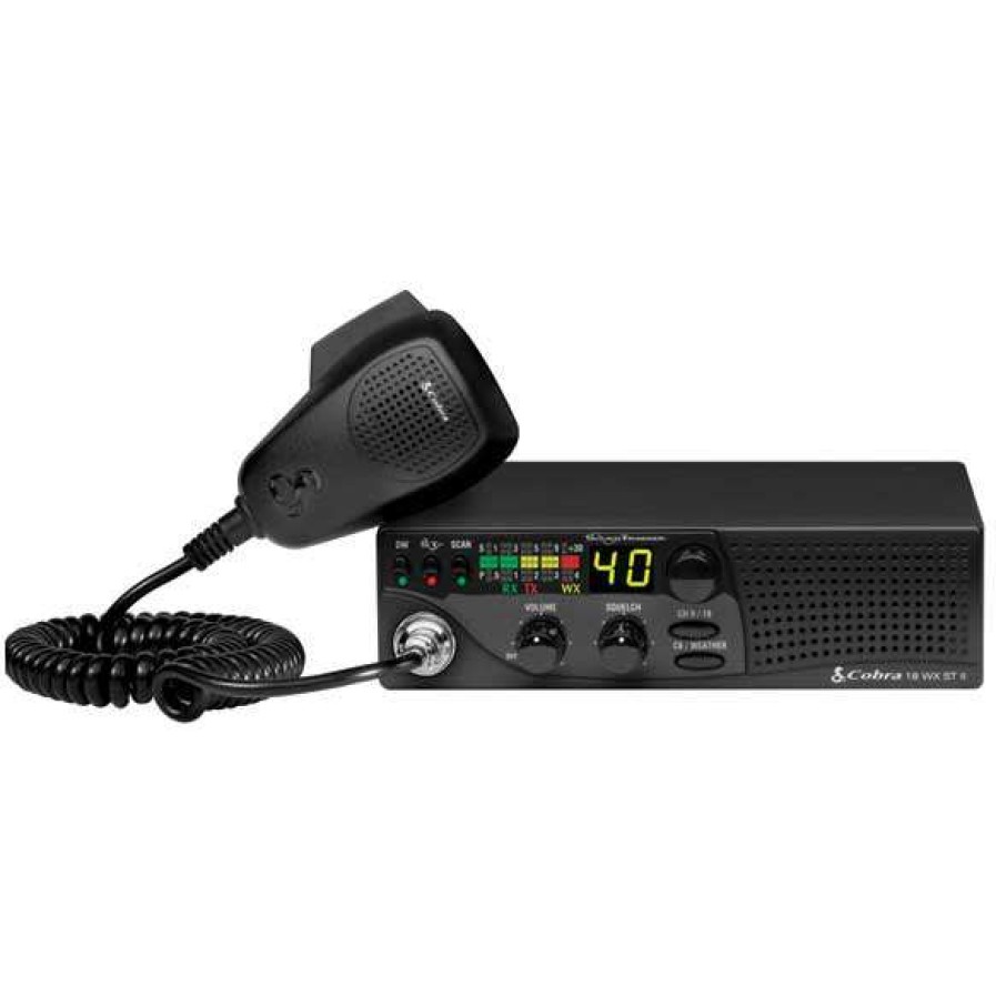 Electronics & Navigation * | Cobra Electronics Fixed Mount Vhf Radios 18Wx St Ii Mobile 40-Channel Cb Radio