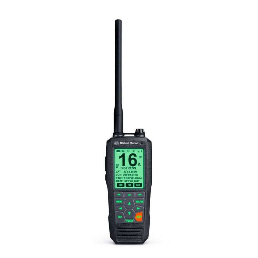 Electronics & Navigation * | West Marine Handheld Vhf Radios Vhf470 Floating Dsc Radio With Gps