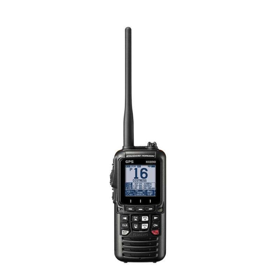 Electronics & Navigation * | Standard Horizon Handheld Vhf Radios Hx890Bk Floating 6 Watt Class H Dsc Handheld Vhf/Gps Radio