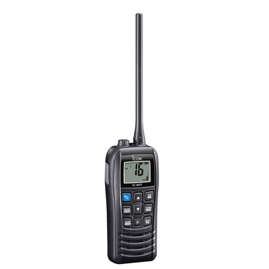 Electronics & Navigation * | Icom Handheld Vhf Radios M37 Floating 6 Watt Handheld Vhf Radio