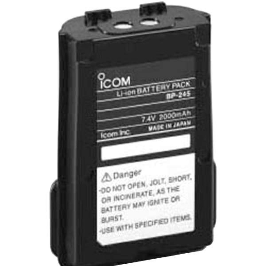 Electronics & Navigation * | Icom Replacement Vhf Batteries M72 Bp245N Li-Ion Battery