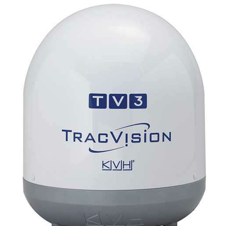 Electronics & Navigation * | Kvh Industries Marine Satellite & Tv Antennas Tracvision Tv3 Marine Satellite Tv System, North America